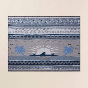 Faherty Second Wave Beach Palm Blanket wool blend original $248